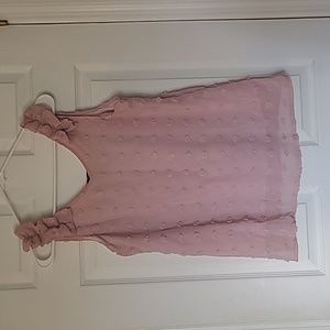 Pink flowy sleeveless top